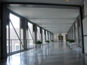 Bridge Across North Lower Orleans Street to Apparel Mart