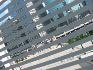 Bridge Across North Lower Orleans Street to Apparel Mart