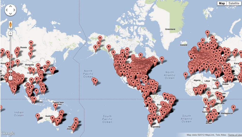 Coursera Student Map