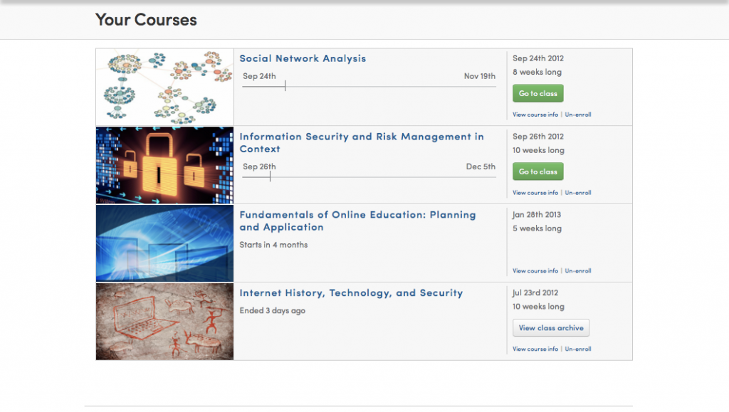 My Coursera Courses