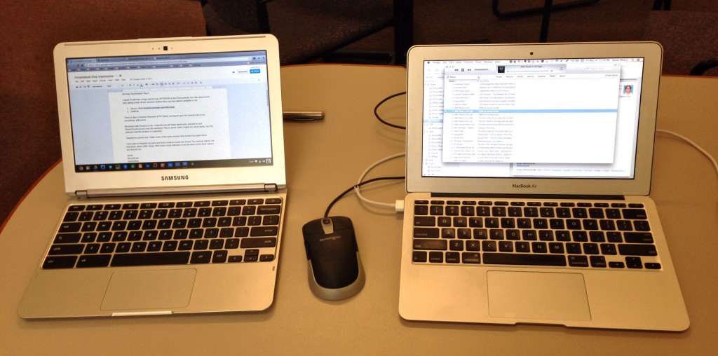 Chromebook and MacBook Air