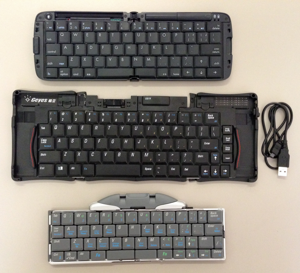 The Three Folding Keyboards