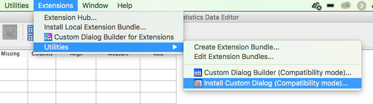 Installing custom dialog files