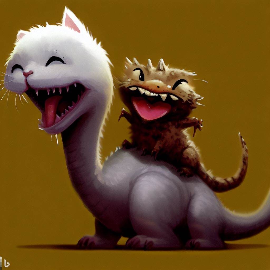 Kitten and Dinosaur 2